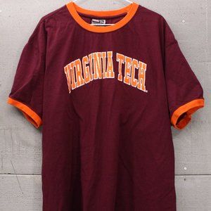 Vintage Look Colosseum TSHIRT 2XL Virginia Tech VT Hokie Football Unisex Cotton